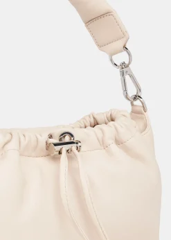 Beige Benny Drawstring Shoulder Bag