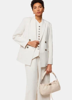 Beige Benny Drawstring Shoulder Bag