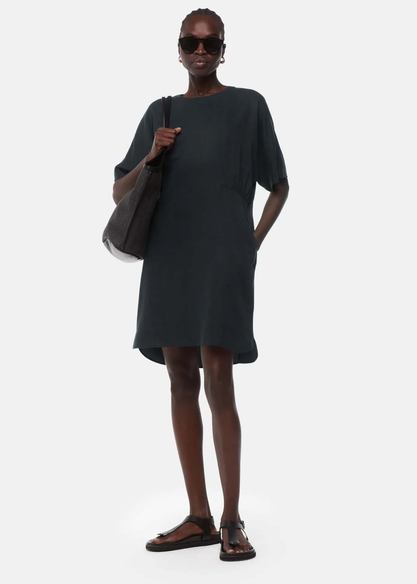 Black Alexandra Shift Dress