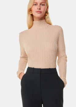 Black Amelie Wool Blend Trouser