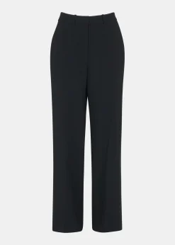 Black Amelie Wool Blend Trouser