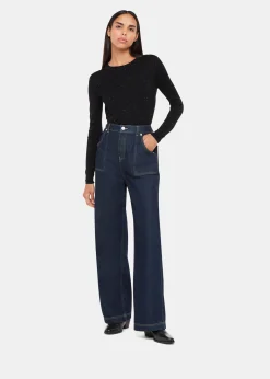 Black Annie Sparkle Crew Neck