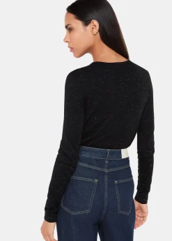Black Annie Sparkle Crew Neck