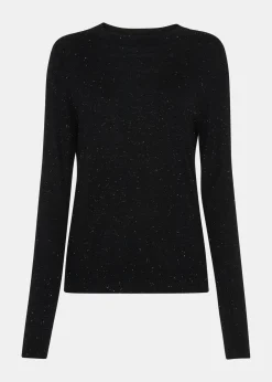 Black Annie Sparkle Crew Neck