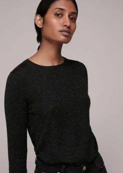Black Annie Sparkle Knit