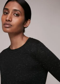 Black Annie Sparkle Knit
