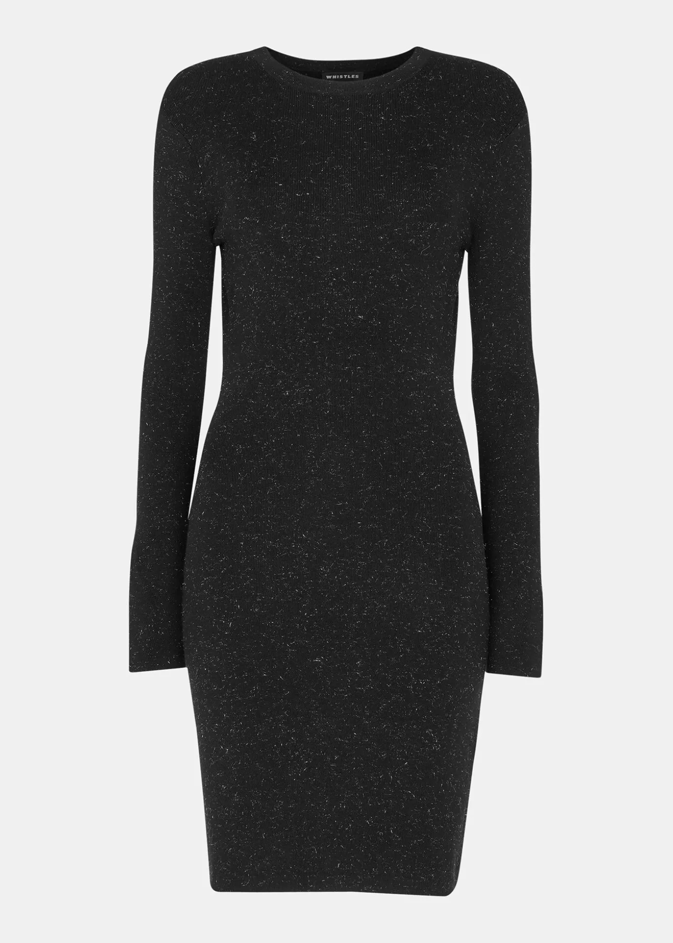 Black Annie Sparkle Short Knit Dress