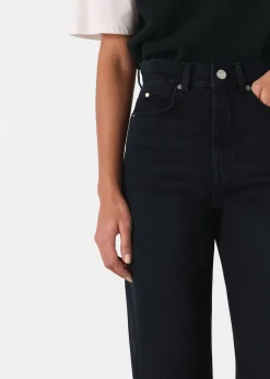 Black Authentic Barrel Leg Jean