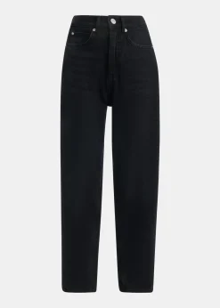 Black Authentic Barrel Leg Jean