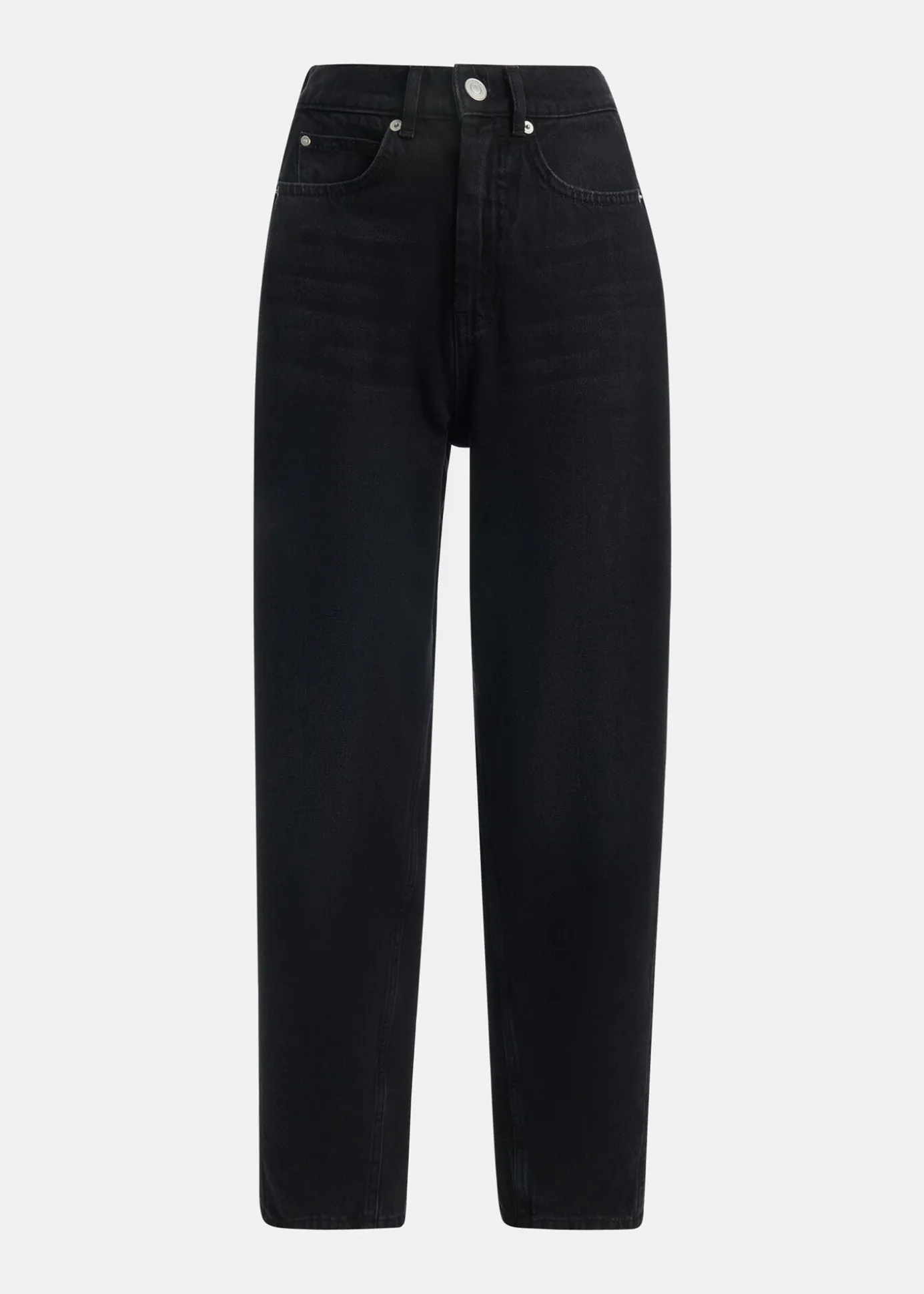 Black Authentic Barrel Leg Jean