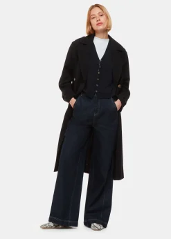 Black Bailey Button Through Tank