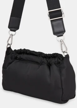 Black Benny Drawstring Crossbody Bag