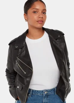 Black Black Agnes Leather Jacket