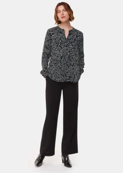 Black Chain Print Shirt