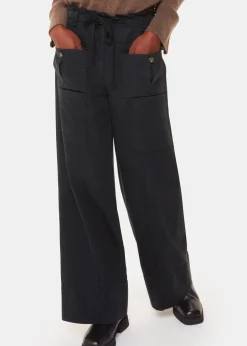 Black Charlie Drawstring Pant