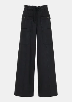 Black Charlie Drawstring Pant