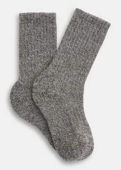 Black Chunky Marl Socks