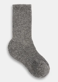 Black Chunky Marl Socks