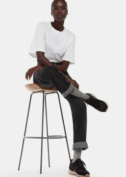 Black Chunky Marl Socks