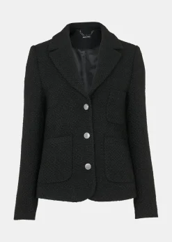 Black Classic Textured Jacket