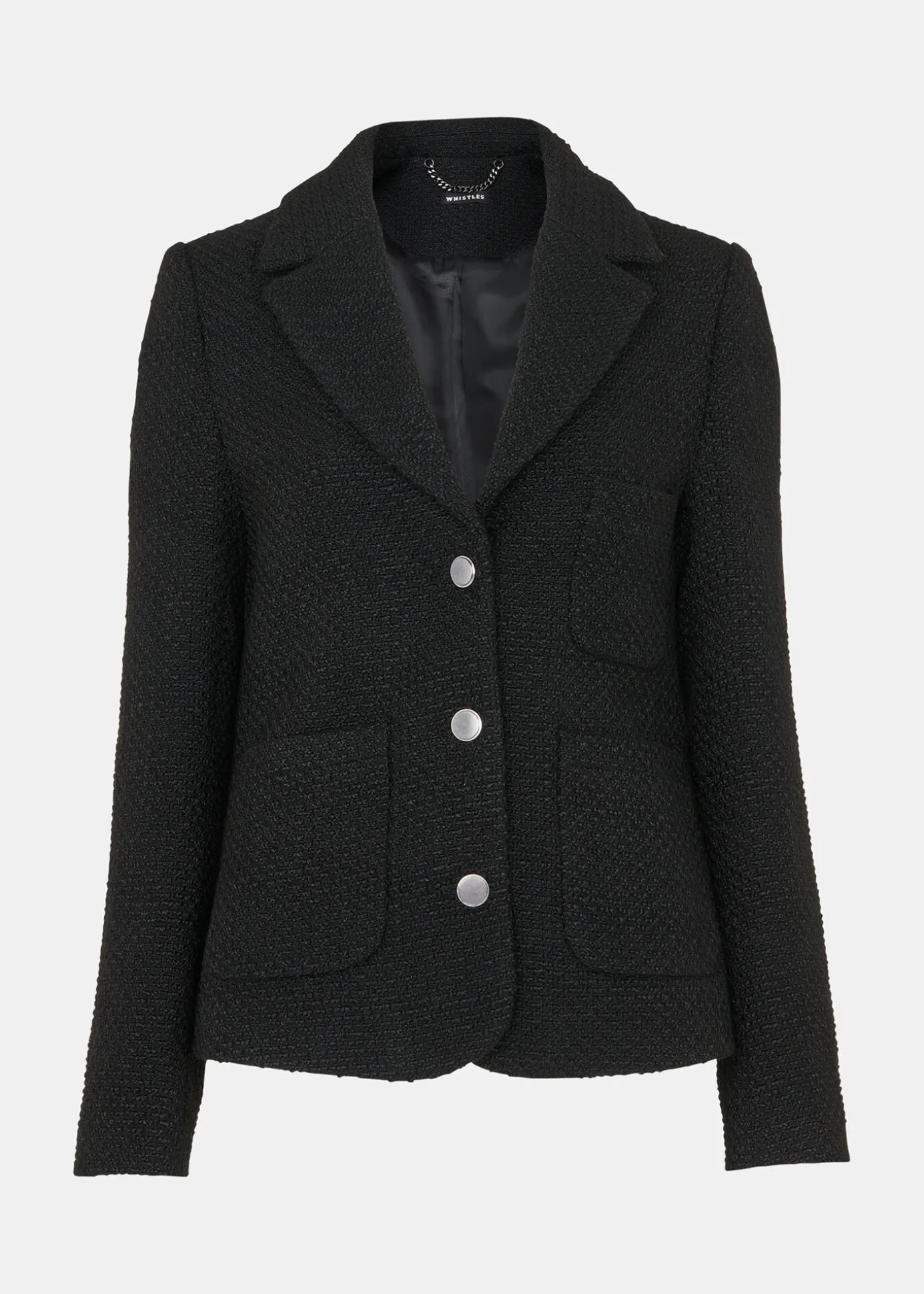 Black Classic Textured Jacket