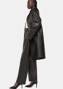 Black Corie Textured Heeled Pump