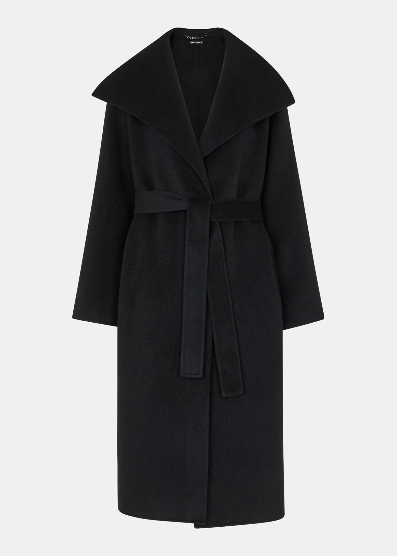 Black Cosima Double Face Collar Coat