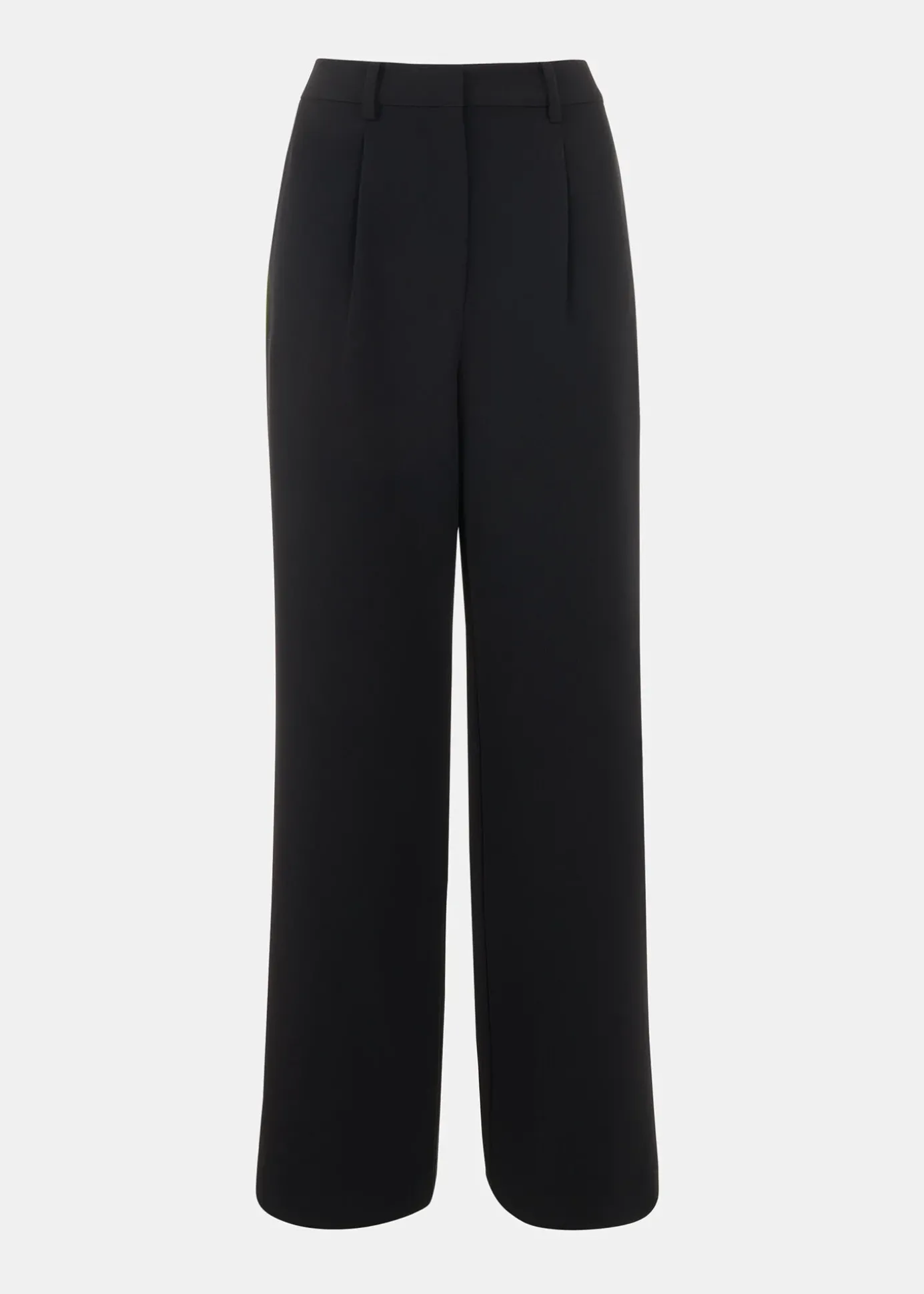 Black Crepe Side Stripe Trouser
