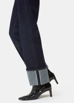 Black Darla Croc Heeled Boot