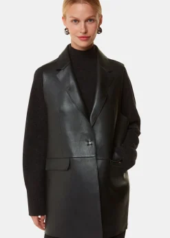 Black Edna Clean Bonded Waistcoat
