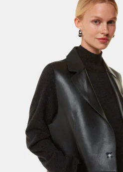 Black Edna Clean Bonded Waistcoat