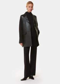 Black Edna Clean Bonded Waistcoat
