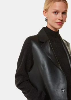 Black Edna Clean Bonded Waistcoat