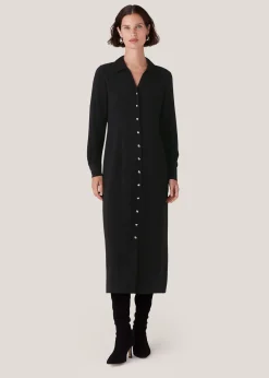 Black Elena Shirt Dress