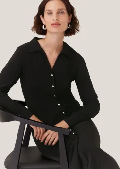 Black Elena Shirt Dress