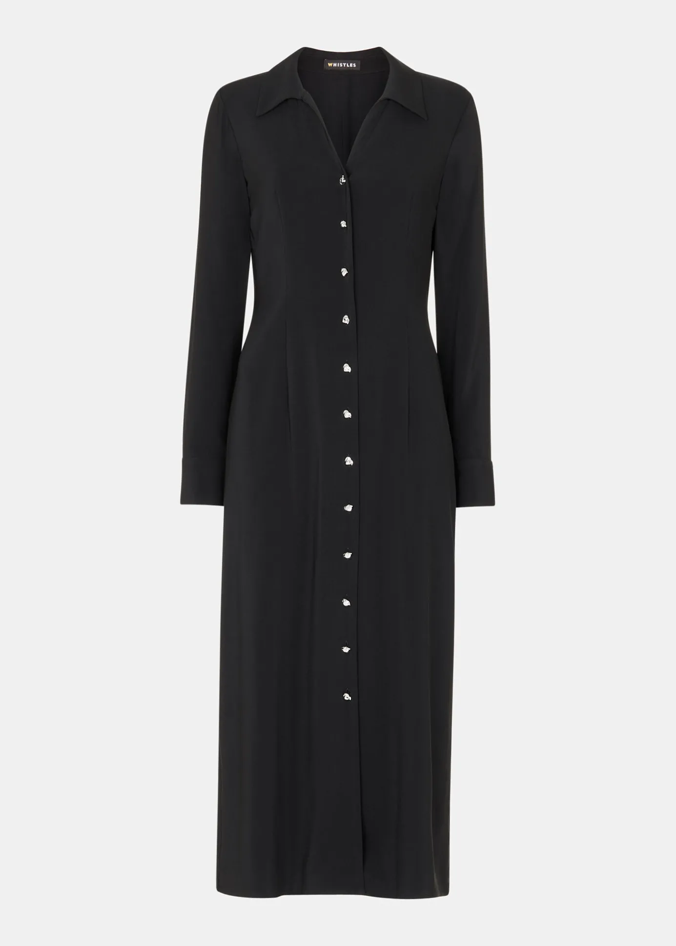 Black Elena Shirt Dress