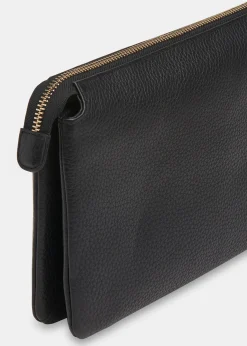 Black Elita Double Pouch Clutch