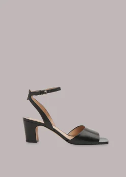 Black Emerson Block Heel Sandal