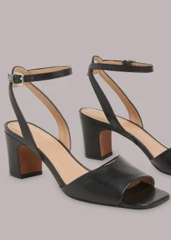 Black Emerson Block Heel Sandal