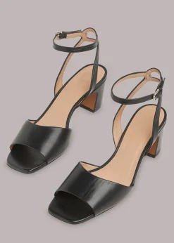 Black Emerson Block Heel Sandal