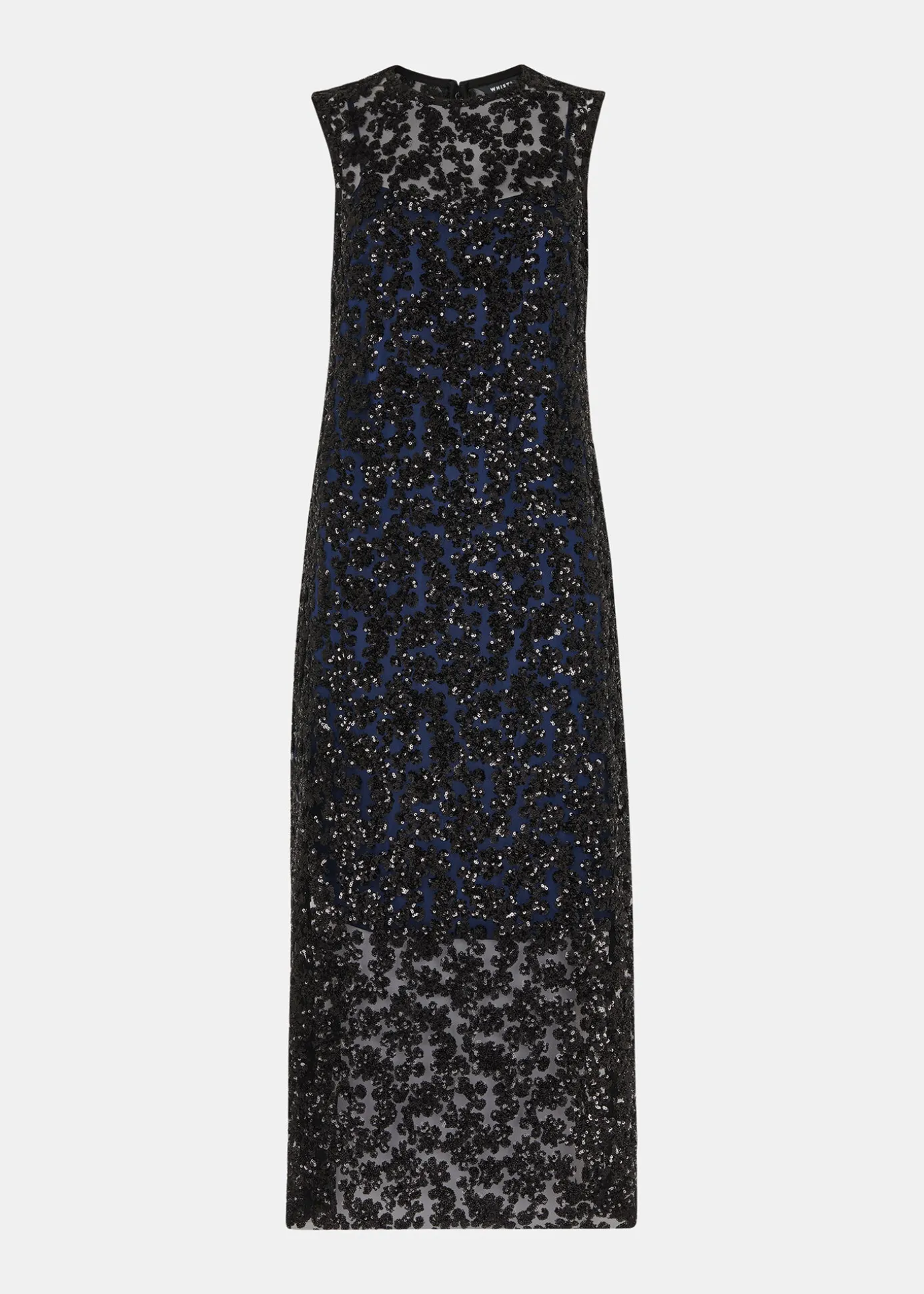 Black Floral Sequin Lyra Dress