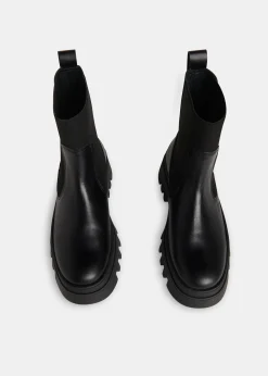Black Hatton Chunky Chelsea Boot