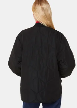 Black Ida Short Quilted Coat