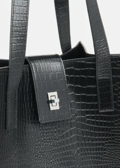 Black Inara Turn Lock Bag