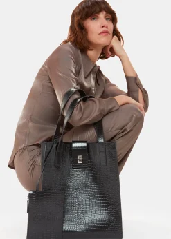 Black Inara Turn Lock Bag