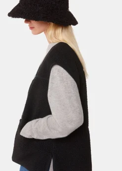 Black Josie Fleece Gilet