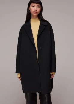 Black Julia Double Faced Coat