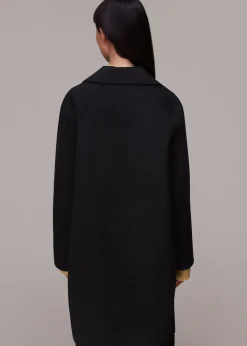 Black Julia Double Faced Coat