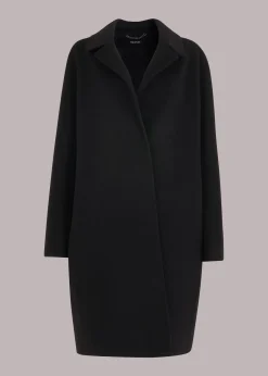 Black Julia Double Faced Coat