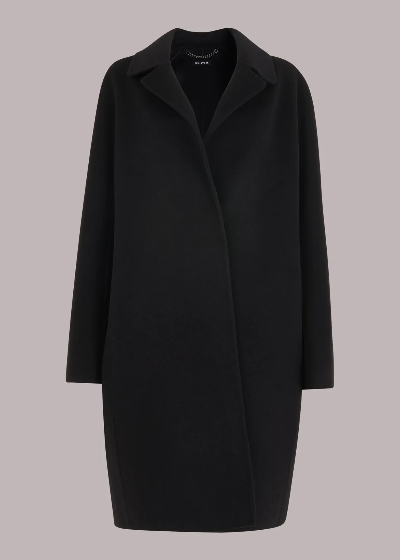 Black Julia Double Faced Coat